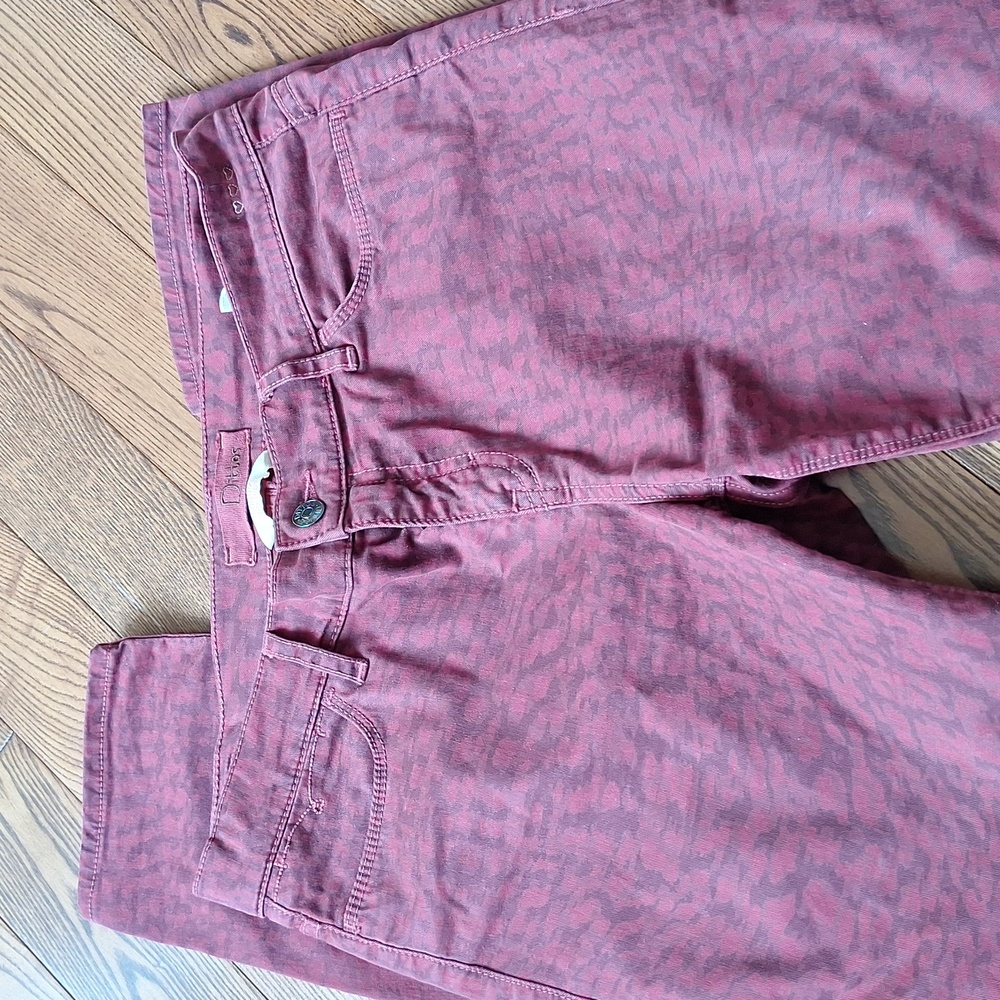 Dittos Red And Black Patterned Pants